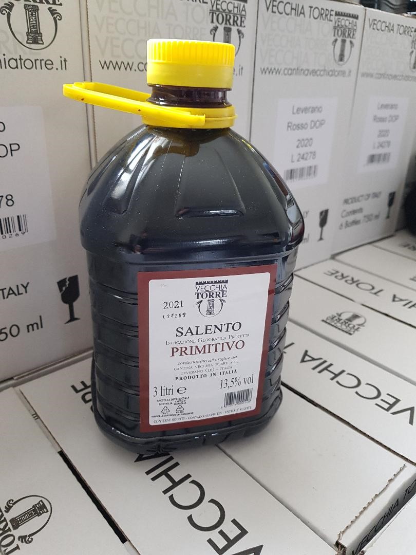 Primitivo Rosso 3 Liter DGT - BOX - Vecchia Torre
